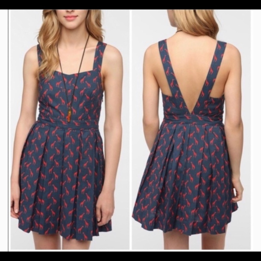 Urban Outfitters Cooperative giraffe print dress